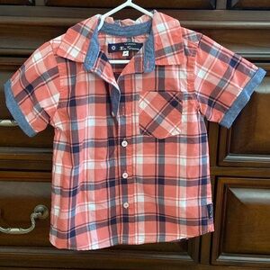 Boys plaid button downs